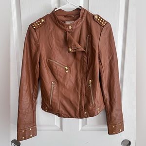 GUESS Studded Faux Leather Jacket Size XS